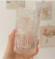Preview: Großhandel B2B Sonnenblumenbecher Muster klarer Glas